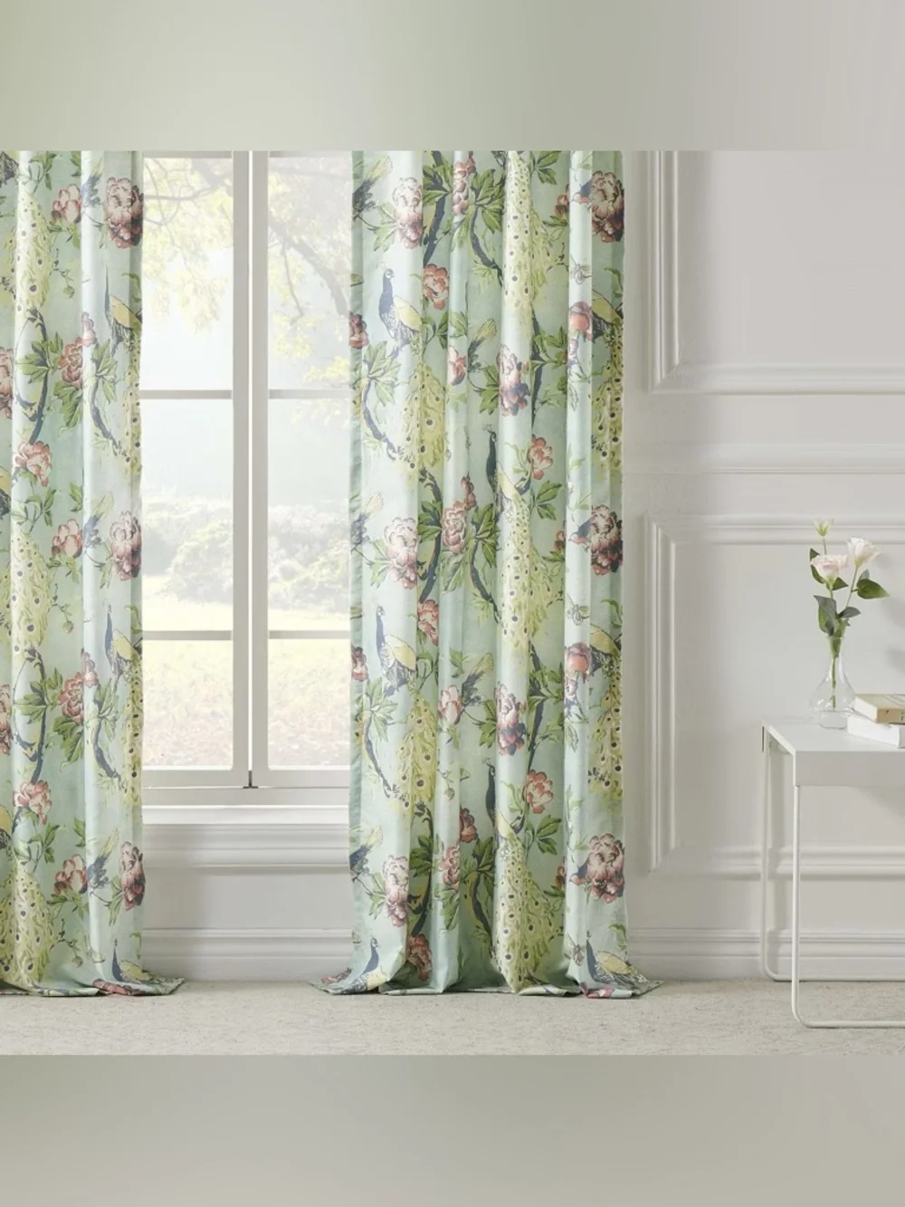 Pavona Enchanted Garden Curtain with Tie Backs 84